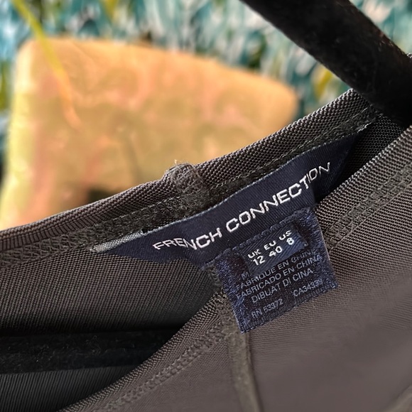 Dark green French connection bodycon dress. - Picture 3 of 10